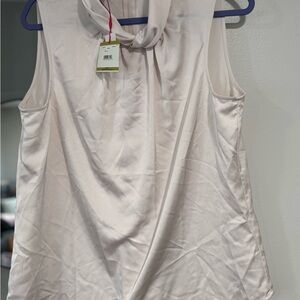 Anne Klein size 14 Elegant Cream Sleeveless Top